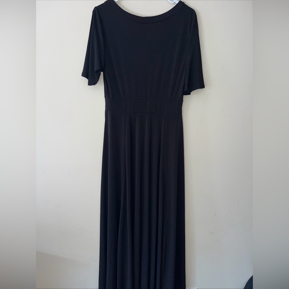 Torrid 0 Short Sleeve Black Maxi Dress Long Women’s XL 0X - Picture 7 of 8